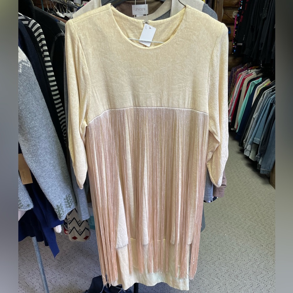 💛Vintage GUC 8 Siasia Fringe Dress